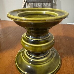 Green Ceramic Candle Holder